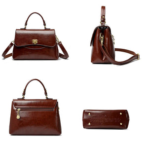 Bolsa Feminina de Couro Legítimo Safira SF884