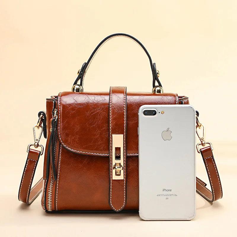 Bolsa Feminina de Couro Legítimo Safira SF396