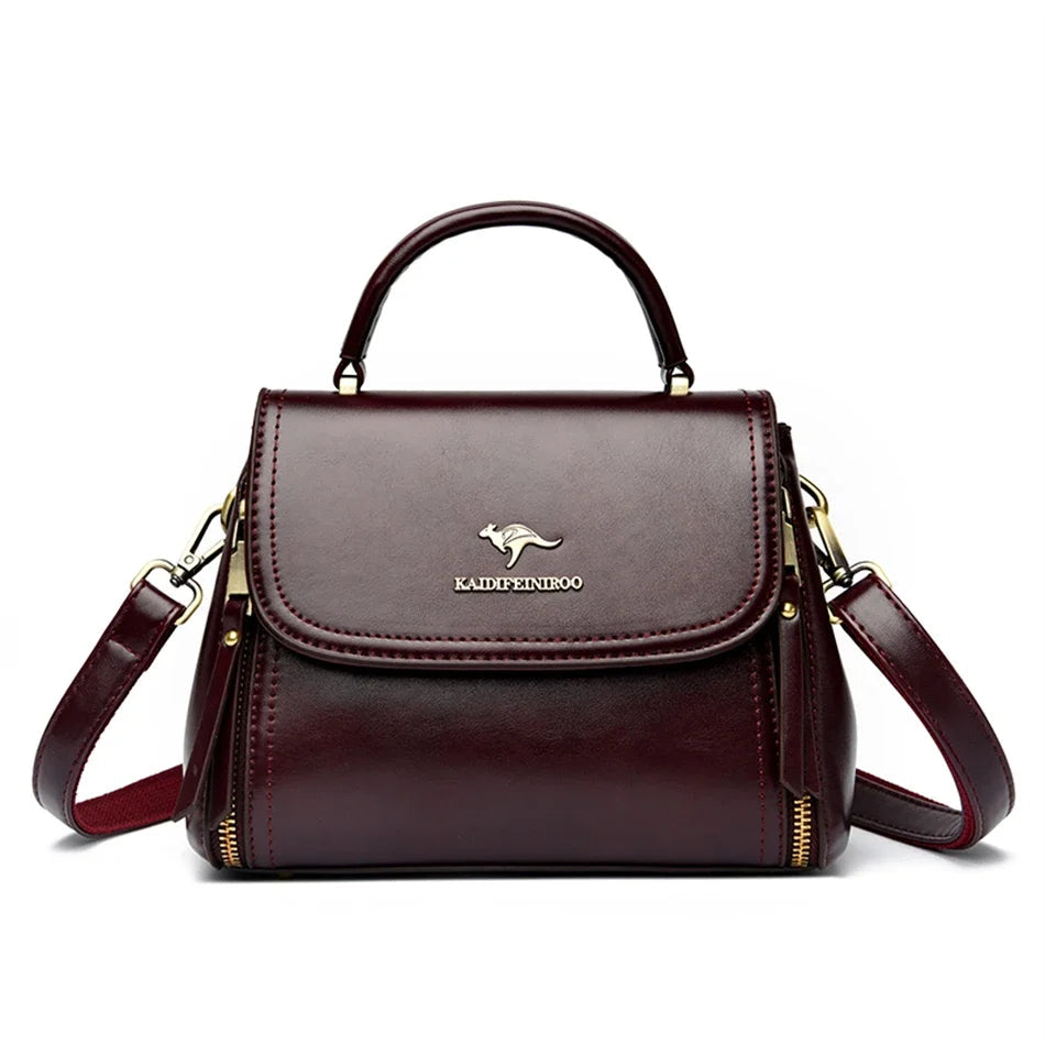 Bolsa Feminina de Couro Legítimo Safira SF834