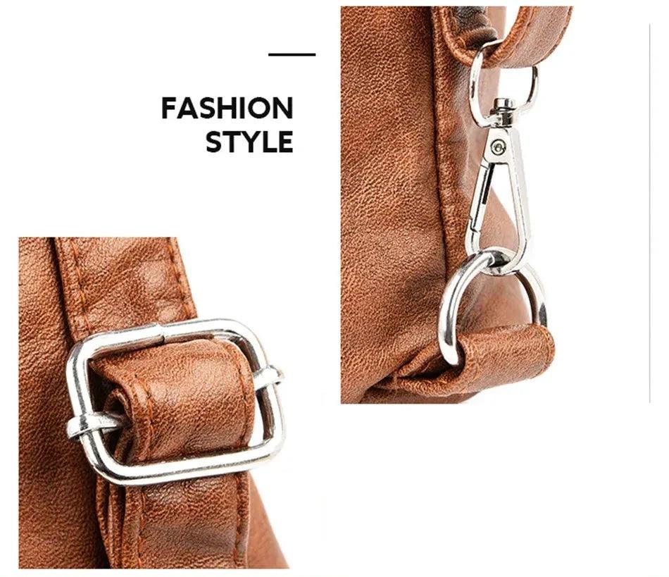 Bolsa Feminina de Couro Legítimo Safira SF482