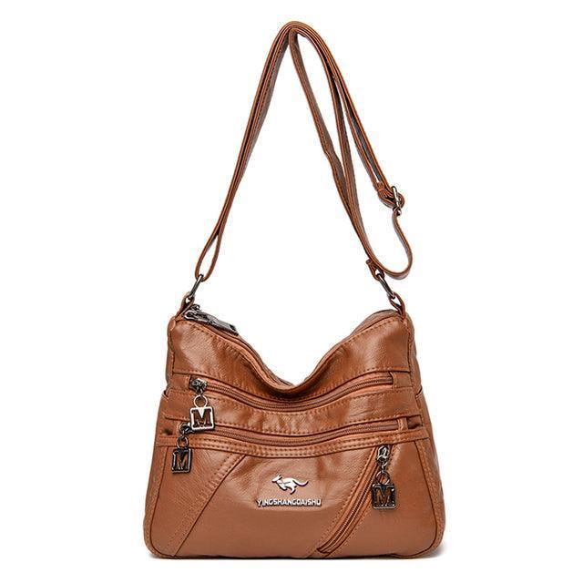 Bolsa Feminina de Couro Legítimo Safira SF664