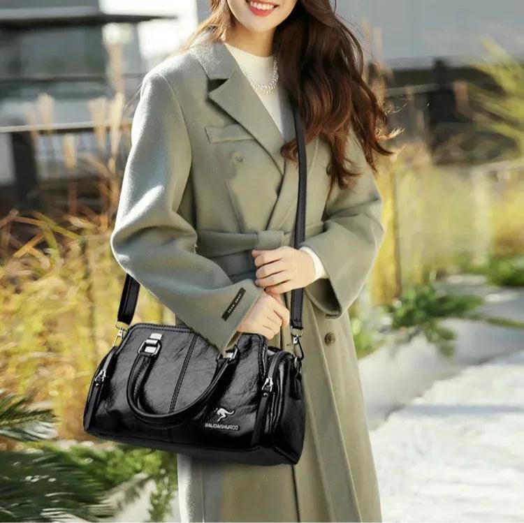 Bolsa Feminina de Couro Legítimo Safira SF328