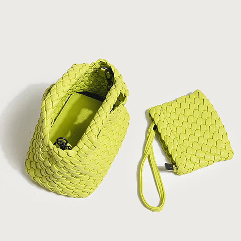 Bolsa Feminina Trançada Pequena Safira SF732