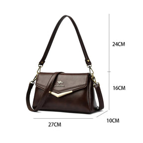 Bolsa Feminina de Couro Legítimo Safira SF227