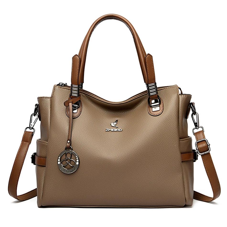 Bolsa Feminina de Couro Legítimo Safira SF731