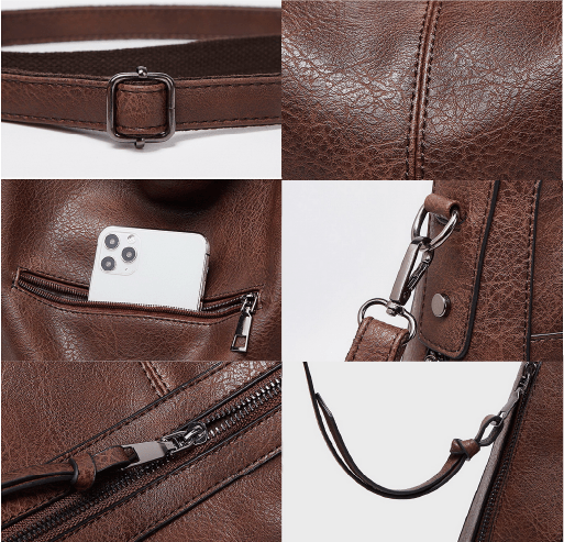 Bolsa Feminina de Couro Legítimo Safira SF478