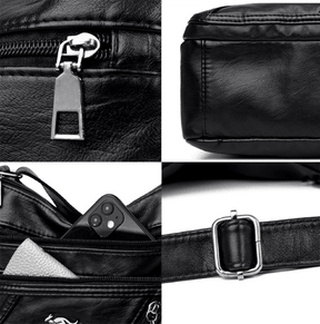 Bolsa Feminina de Couro Legítimo Safira SF664