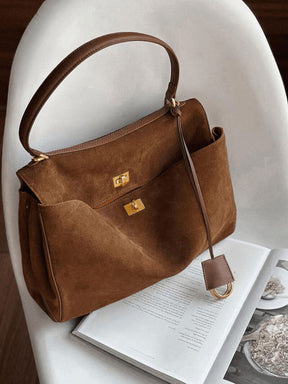 Bolsa Feminina de Camurça Safira SF614