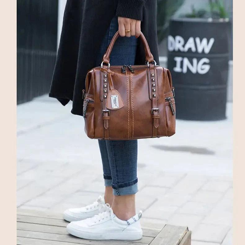 Bolsa Feminina de Couro Legítimo Safira SF211