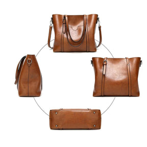 Bolsa Feminina de Couro Legítimo Safira SF618