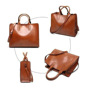 Bolsa de Ombro Feminina de Couro Legítimo Safira SF782