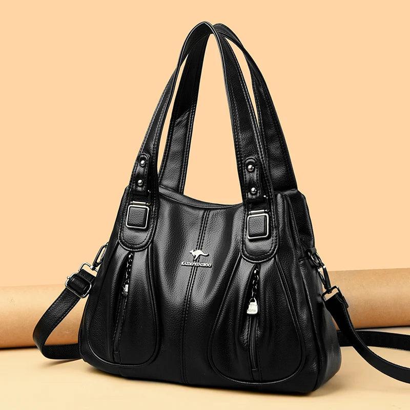 Bolsa Feminina de Couro Legítimo Safira SF736