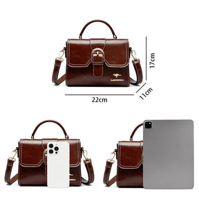 Bolsa Feminina de Couro Legítimo Safira SF417