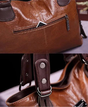 Bolsa Feminina de Couro Legítimo Safira SF372
