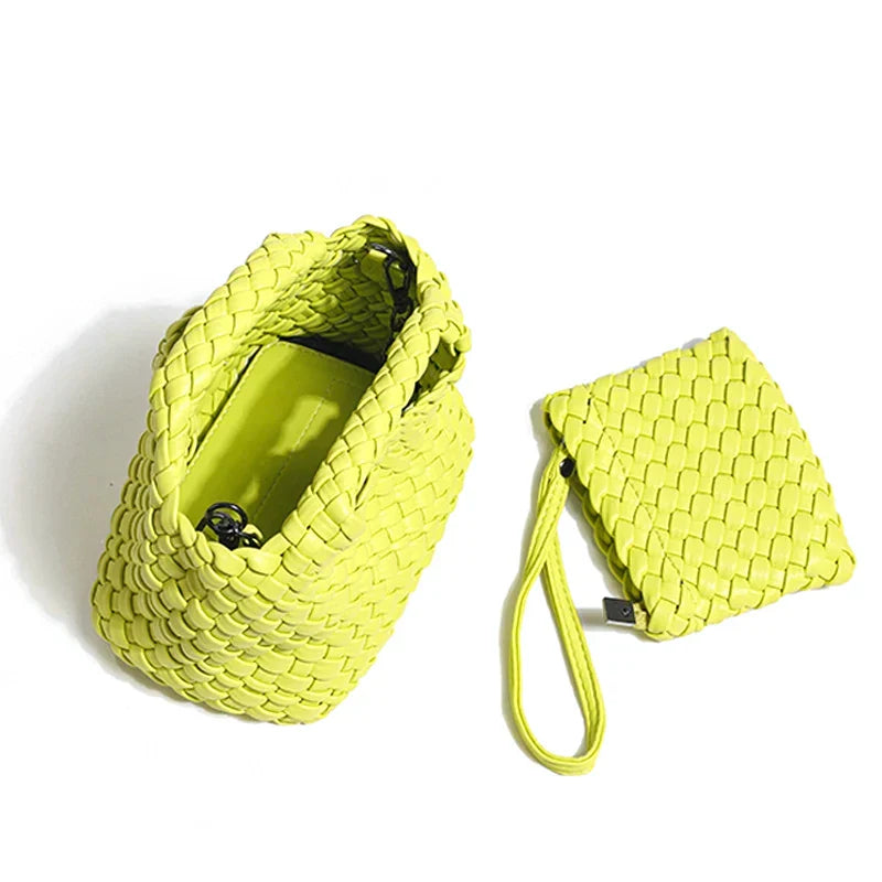 Bolsa Feminina Trançada Pequena Safira SF732