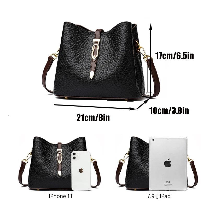 Bolsa Feminina de Couro Legítimo Safira SF583