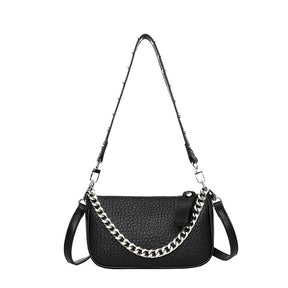Bolsa Feminina Tiracolo de Couro Legítimo Safira SF837