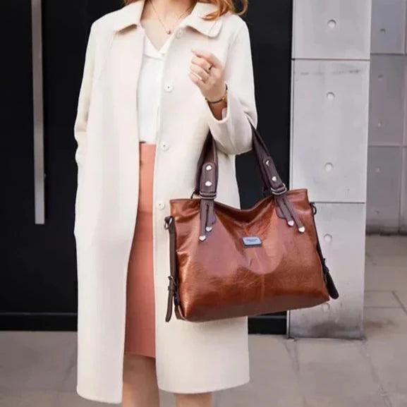 Bolsa Feminina de Couro Legítimo Safira SF372