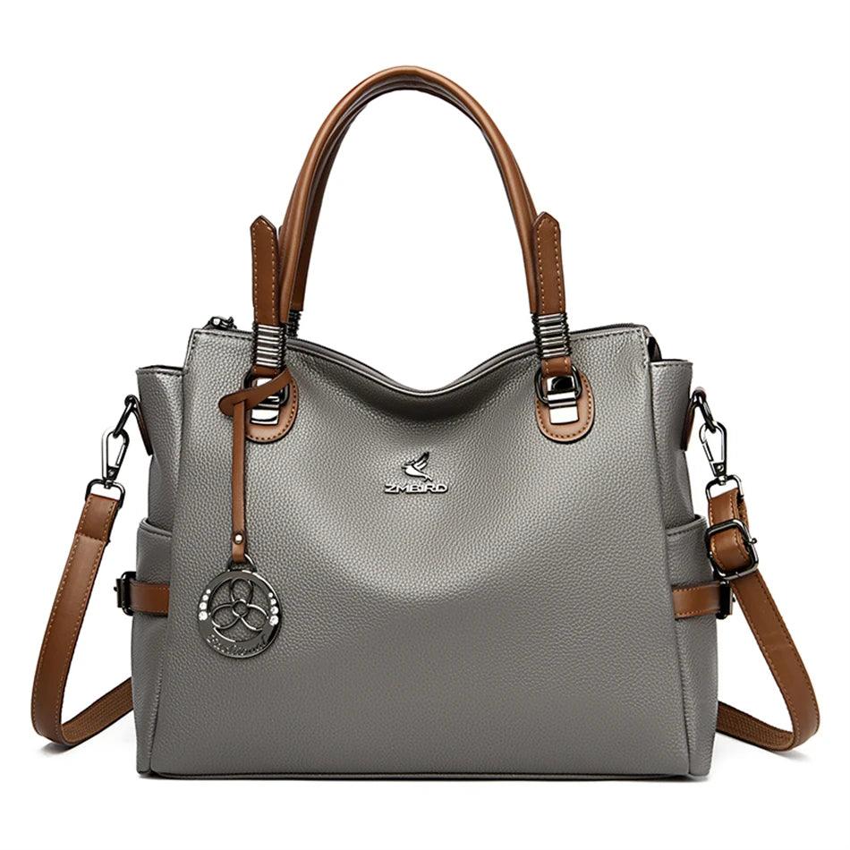 Bolsa Feminina de Couro Legítimo Safira SF731