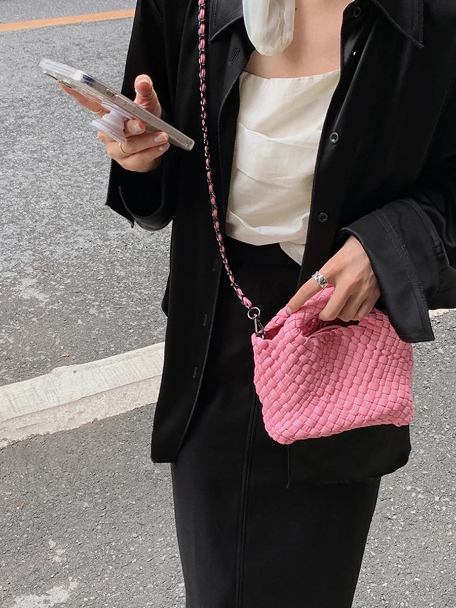 Bolsa Feminina Trançada Pequena Safira SF732