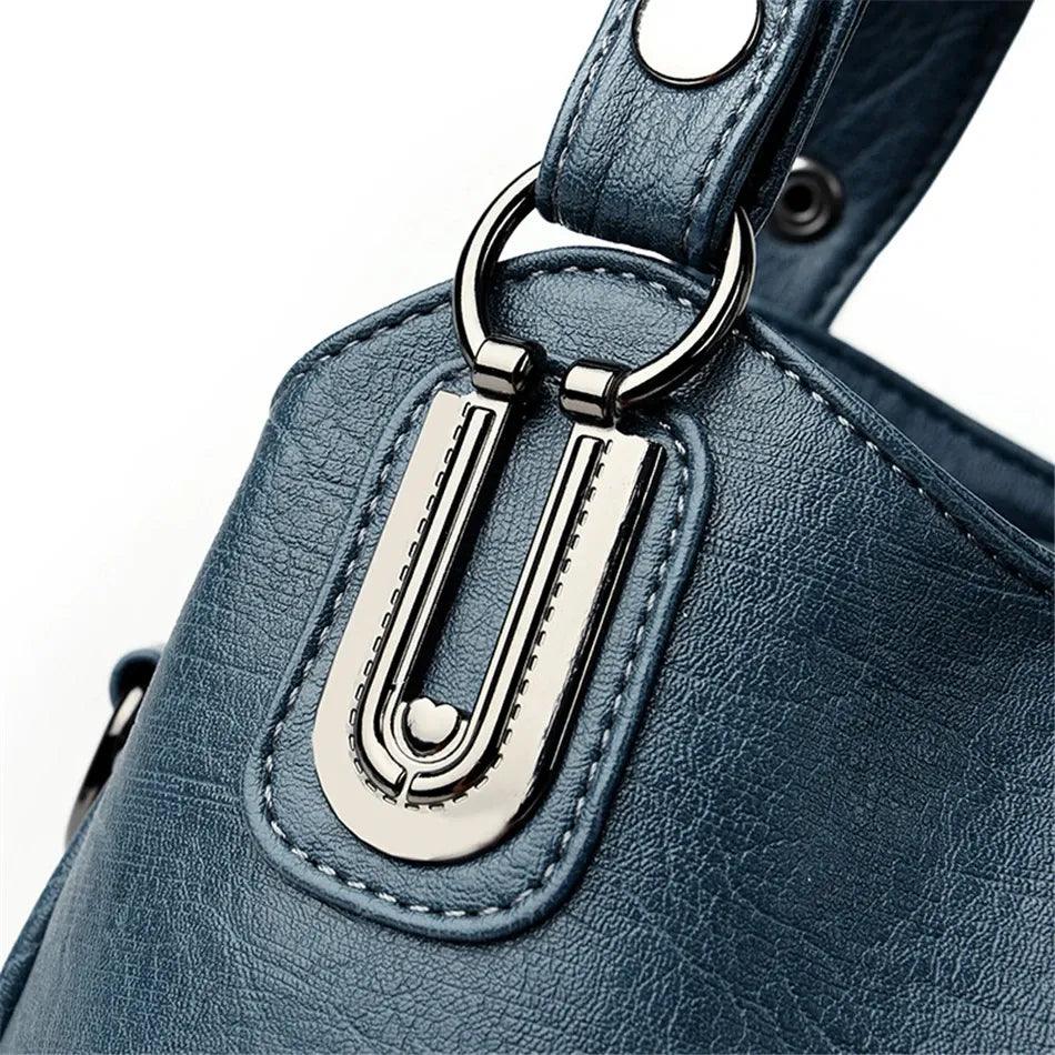 Bolsa Feminina de Couro Legítimo Safira SF847