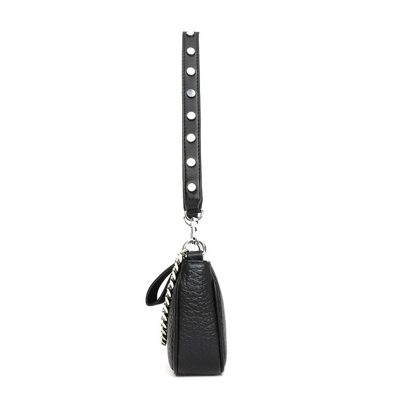 Bolsa Feminina Tiracolo de Couro Legítimo Safira SF837