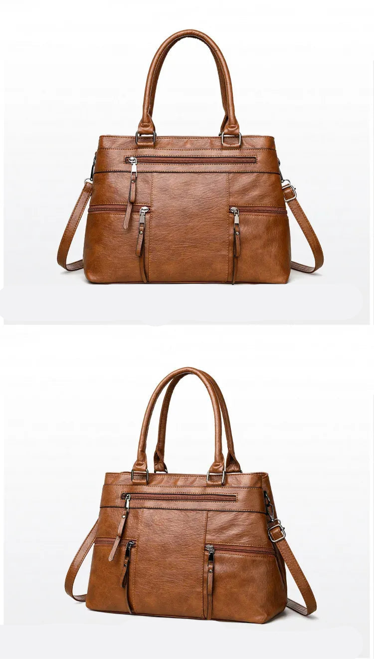 Bolsa Feminina de Couro Legítimo Safira SF317
