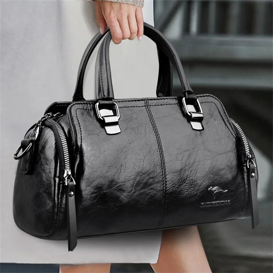Bolsa Feminina de Couro Legítimo Safira SF328