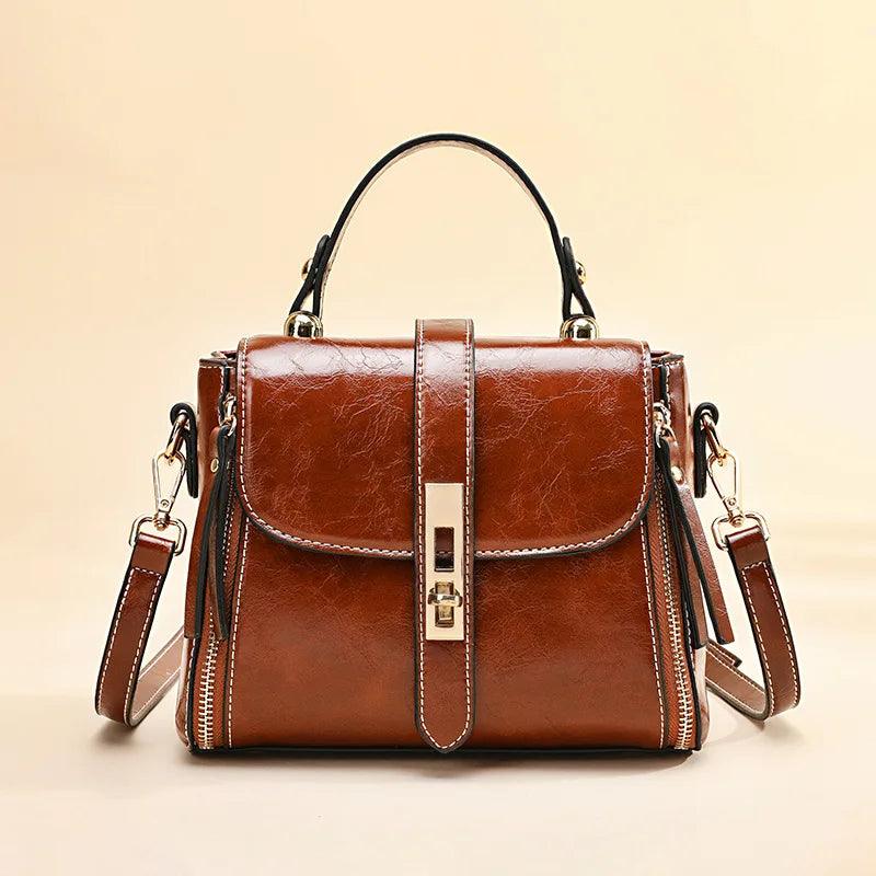 Bolsa Feminina de Couro Legítimo Safira SF396