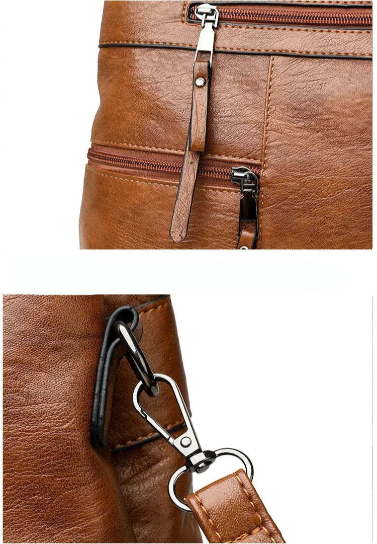 Bolsa Feminina de Couro Legítimo Safira SF317