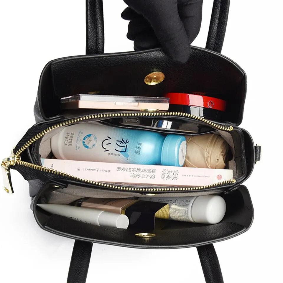 Bolsa Feminina de Couro Ecológico Safira SF368