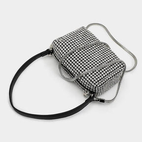 Bolsa Feminina de Poliéster Cravejado Safira SF413