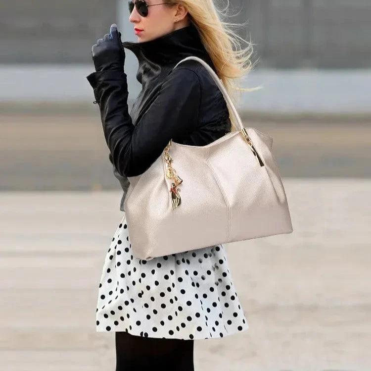 Bolsa Feminina de Couro Legítimo Safira SF778