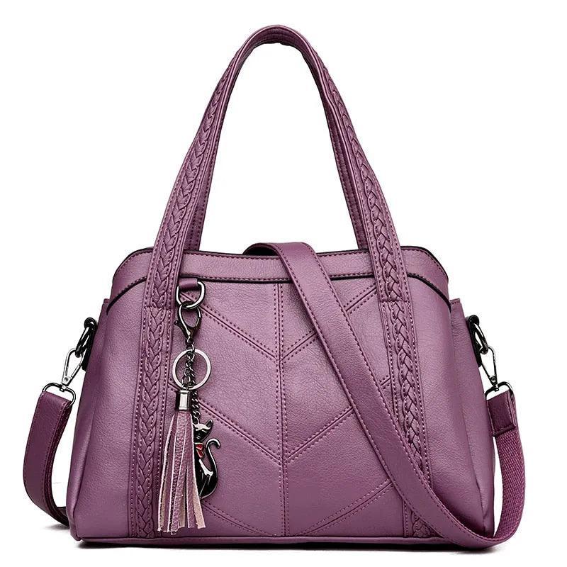 Bolsa Feminina de Couro Legítimo Safira SF437
