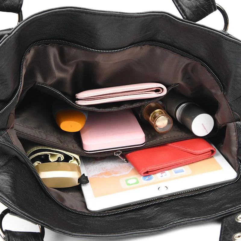 Bolsa Feminina de Couro Legítimo Safira SF821