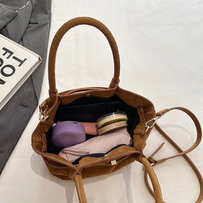Bolsa Feminina de Camurça Safira SF712