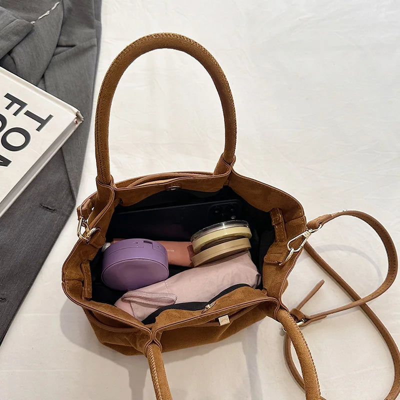 Bolsa Feminina de Camurça Safira SF712