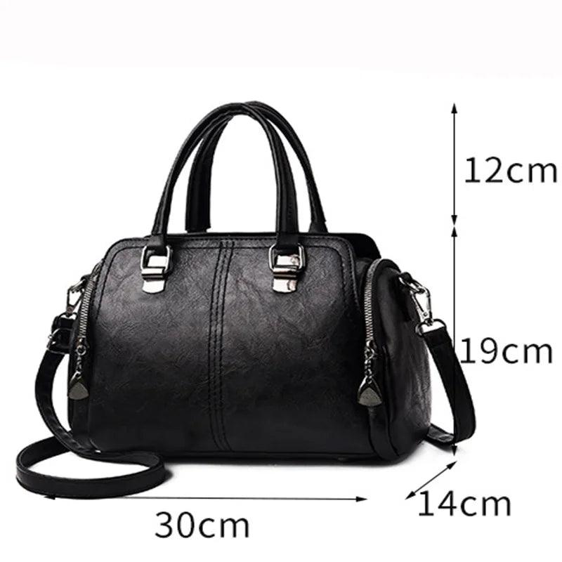 Bolsa Feminina de Couro Legítimo Safira SF183