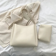 Bolsa em Couro Legítimo + Necessaire Safira SF582