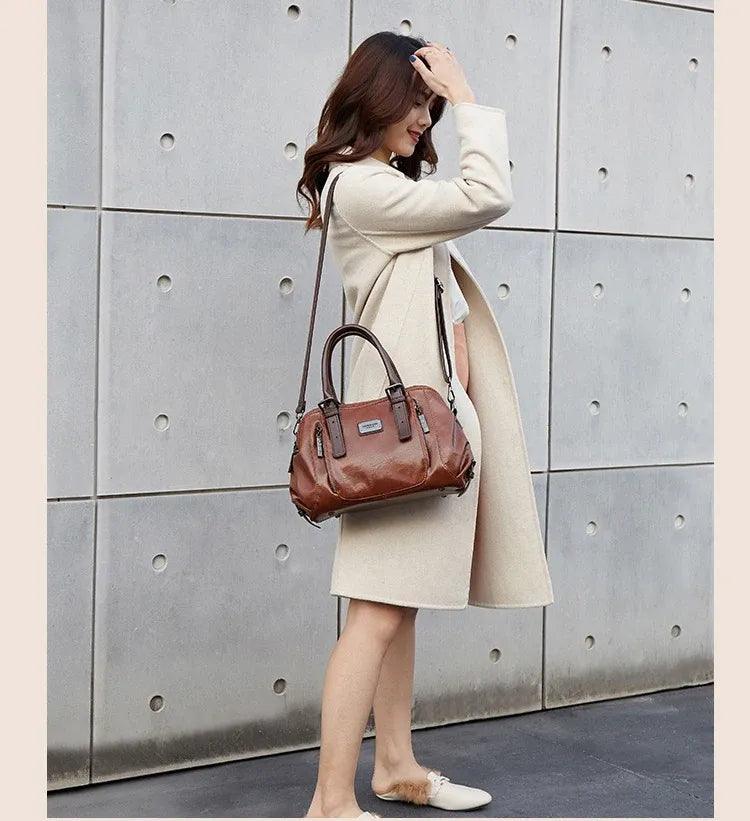 Bolsa Feminina de Couro Legítimo Safira SF271