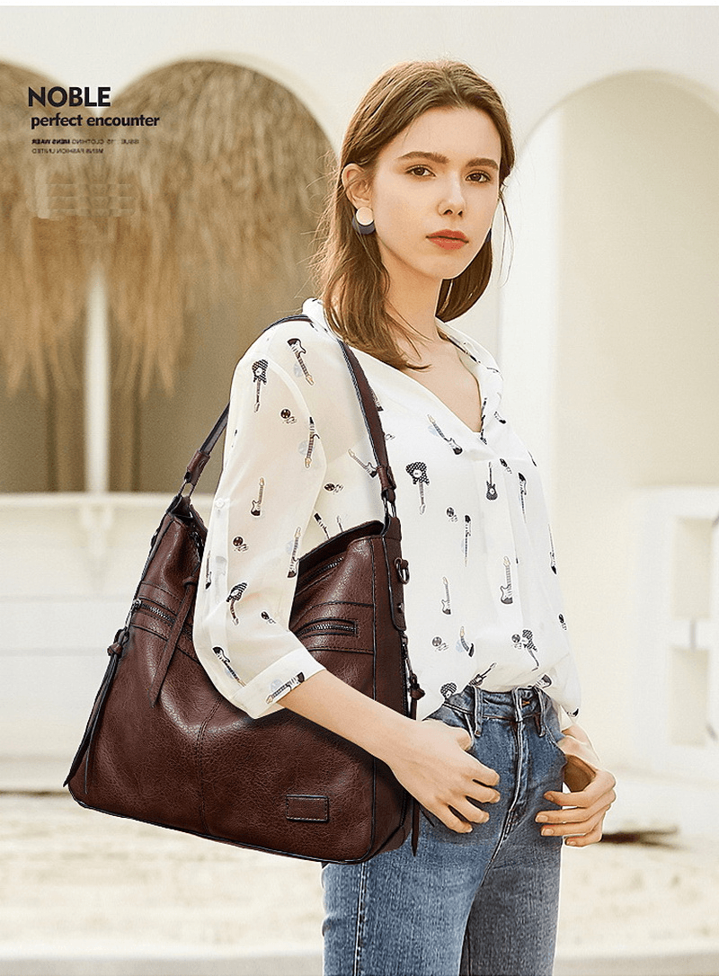 Bolsa Feminina de Couro Legítimo Safira SF478