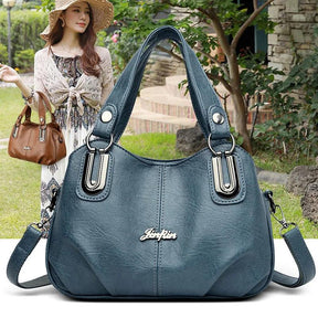 Bolsa Feminina de Couro Legítimo Safira SF847