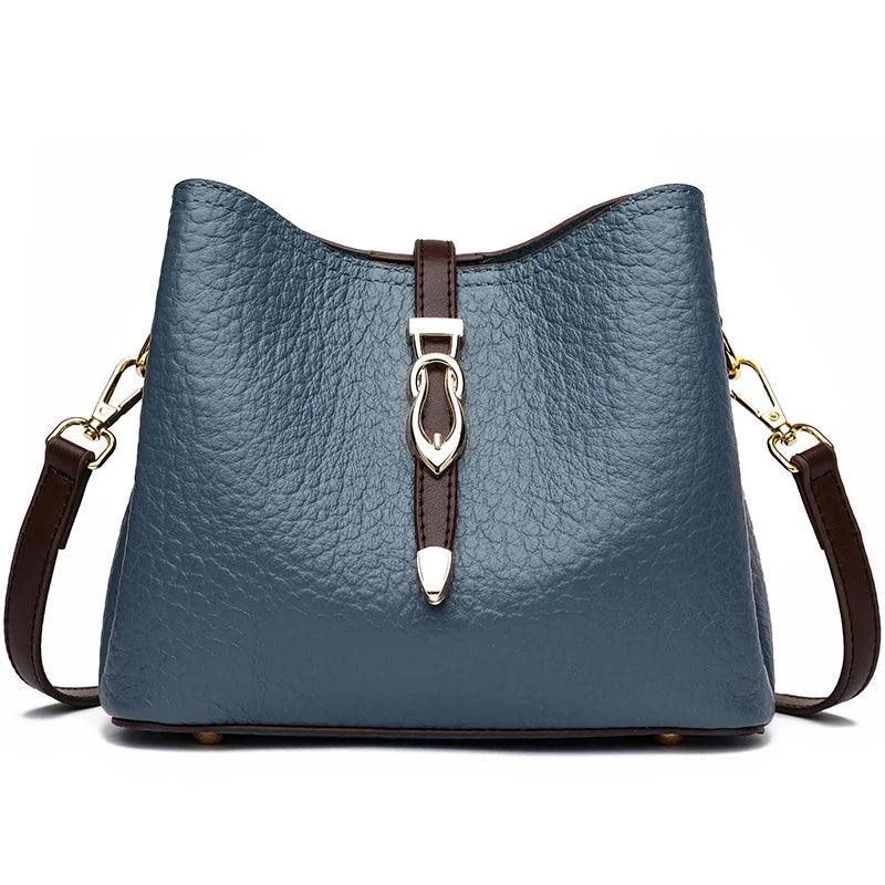 Bolsa Feminina de Couro Legítimo Safira SF583