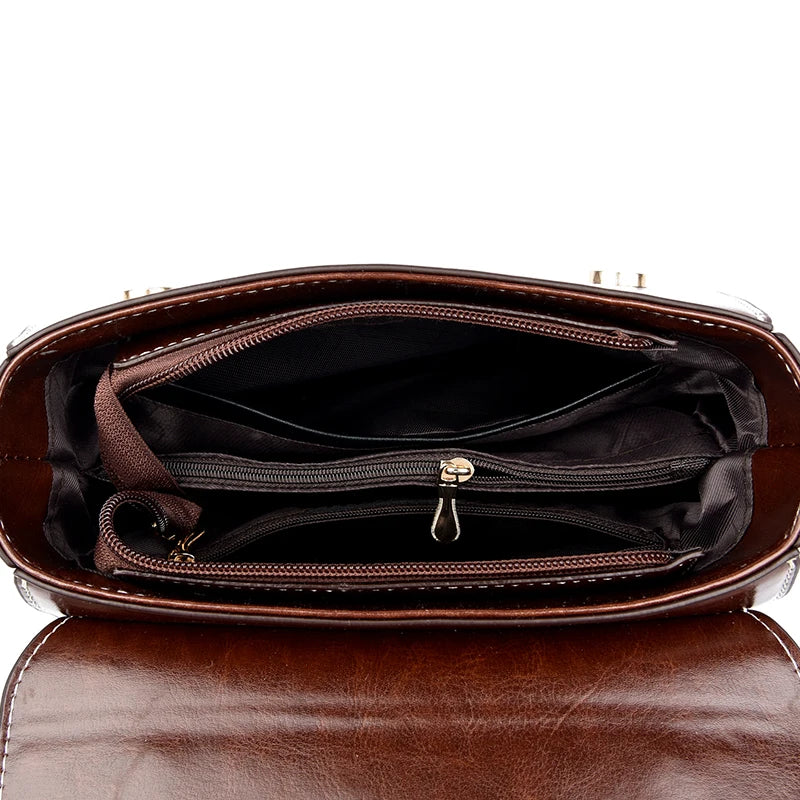 Bolsa Feminina de Couro Legítimo Safira SF417