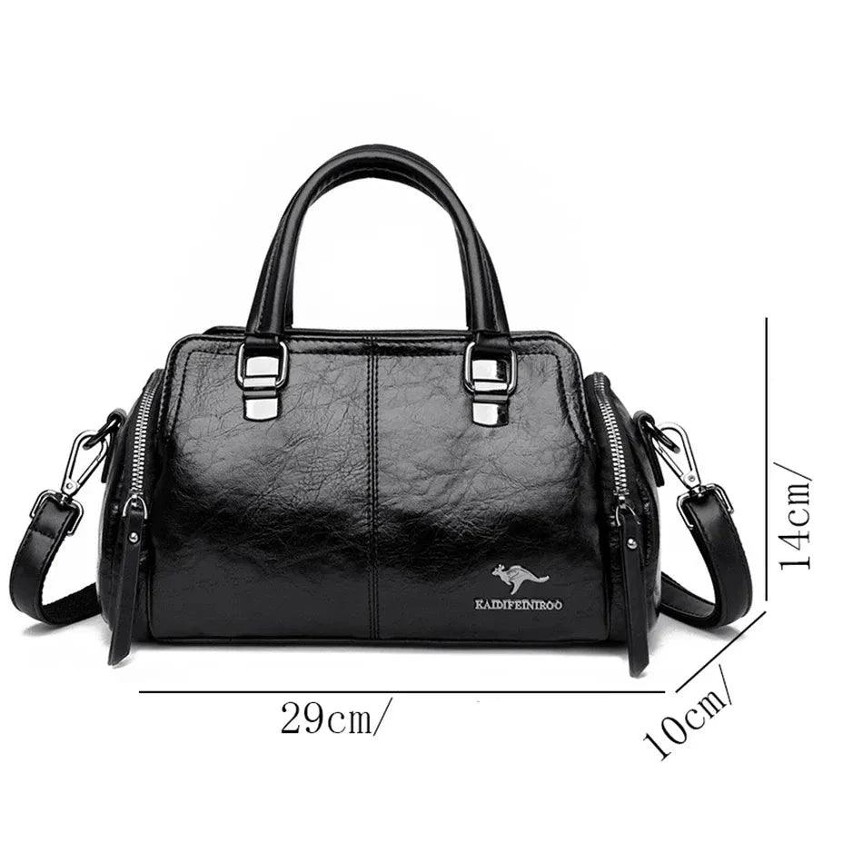 Bolsa Feminina de Couro Legítimo Safira SF328