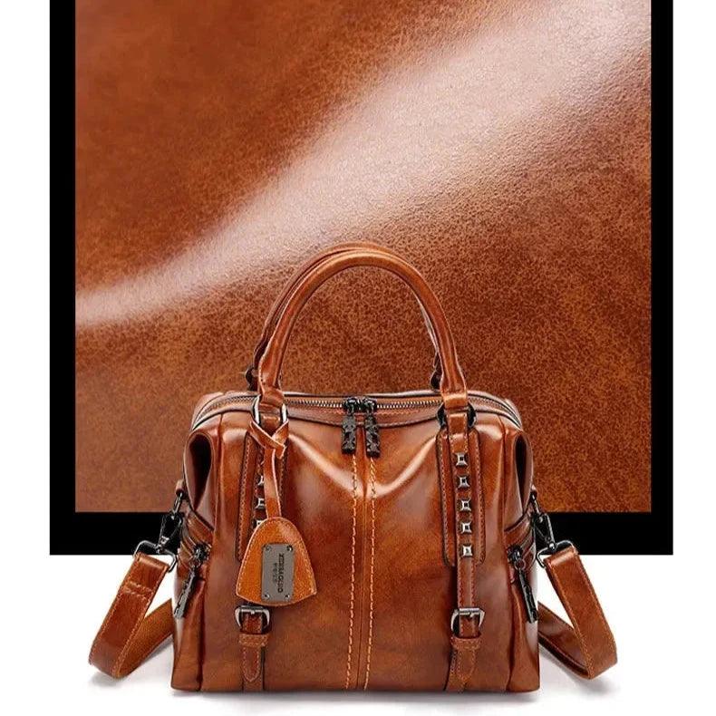 Bolsa Feminina de Couro Legítimo Safira SF211