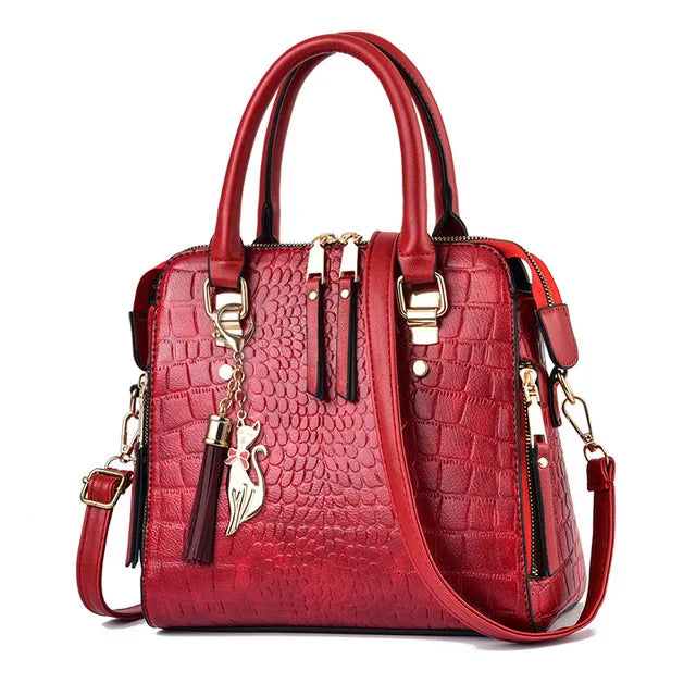 Bolsa Feminina de Couro Legítimo Safira SF286