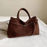 Bolsa Feminina de Camurça Safira SF863