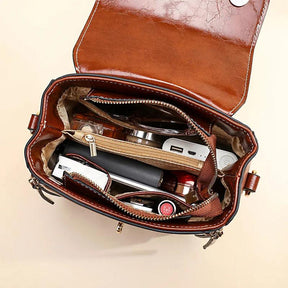 Bolsa Feminina de Couro Legítimo Safira SF396