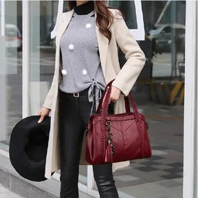 Bolsa Feminina de Couro Legítimo Safira SF437